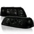thumbnail image 1 of Spec-D Tuning Smoke Lens 1PC Headlights + Corner Lights Compatible with 1987-1993 Ford Mustang L+R Pair Head Light Lamp Assembly, 1 of 6