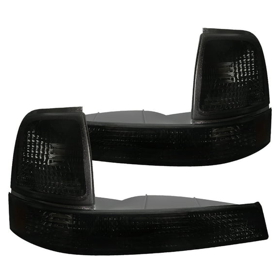 Spec-D Tuning Smoke Lens Bumper Corner Lights Compatible with 1998-2000 Ford Ranger L+R Pair Assembly