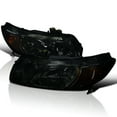 thumbnail image 1 of Spec-D Tuning Smoke Lens Headlights Compatible with 2006-2011 Honda Civic Coupe L+R Pair Head Light Lamp Assembly, 1 of 6
