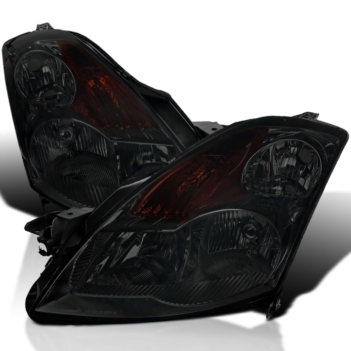 SpecD Tuning Smoke Lens Headlights Compatible with Nissan Altima 4Dr