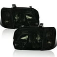 thumbnail image 1 of Spec-D Tuning Smoke Lens Headlights + Corner Lights Compatible with 2005-2006 Toyota Tundra Double Cab Base SR5 Limited, 2005-2007 Sequoia, L+R Pair Head Light Lamp Assembly, 1 of 6