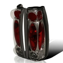 Spec-D Tuning Smoke Lens Tail Lights Compatible with 1988-1998 Chevy C/K C10 1500/2500/3500, Silverado Sierra, Blazer Full Size, Suburban, Yukon, Tahoe, Left   Right Pair Assembly