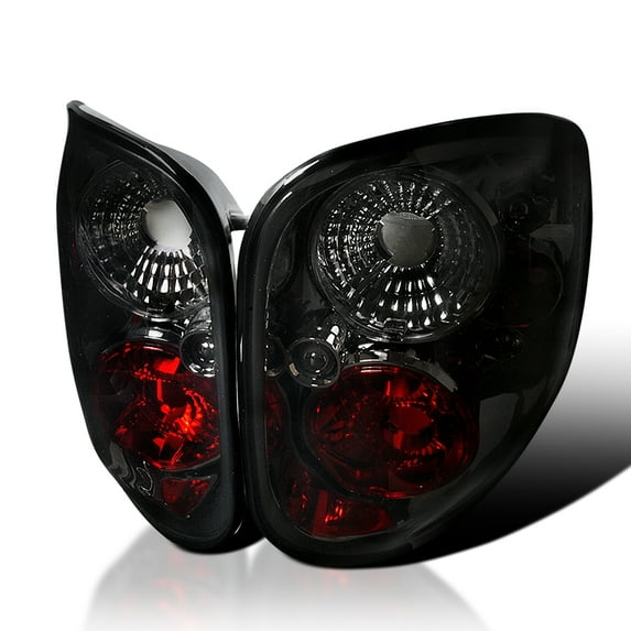 Spec-D Tuning Smoke Lens Tail Lights Compatible with 1997-2003 Ford F-150 Flareside, 2004 Ford F-150 Heritage Flareside, Left + Right Pair Assembly