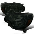 thumbnail image 1 of Spec-D Tuning Smoke Lens Tinted Headlights Compatible with 2012-2015 Toyota Tacoma L+R Pair Head Light Lamp Assembly, 1 of 6