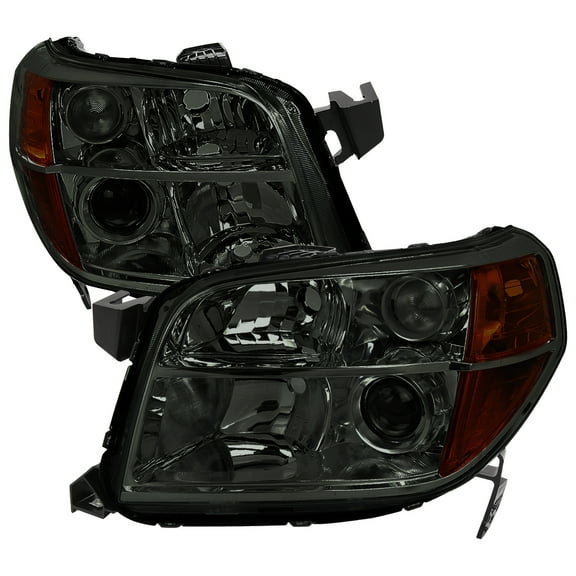 Spec-D Tuning Smoke Projector Headlights Compatible with 2006-2008 Honda Pilot, Left + Right Pair Headlamps Assembly