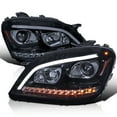 thumbnail image 1 of Spec-D Tuning Smoke Projector Headlights w/ LED Sequential Signal Compatible with 2006-2008 Mercedes Benz W164 ML350 ML500 ML-Class, Left + Right Pair Headlamps Assembly, 1 of 6