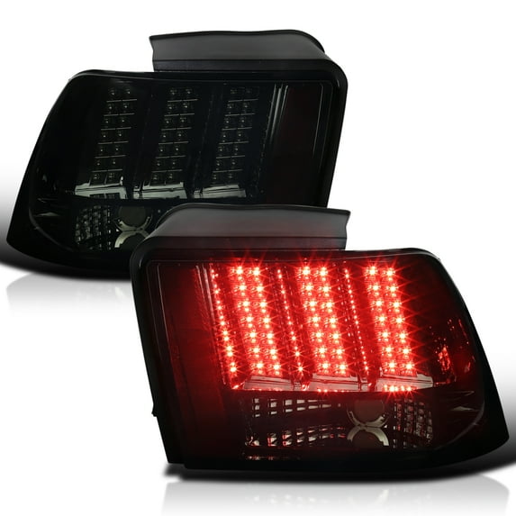 Spec-D Tuning Smoke Sequential LED Tail Lights Compatible with 1999-2004 Ford Mustang, Left + Right Pair Assembly