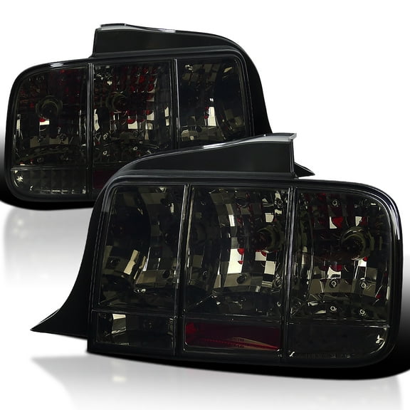 Spec-D Tuning Smoke Sequential Tail Lights Compatible with 2005-2009 Ford Mustang, Left + Right Pair Assembly
