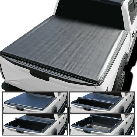 Spec-D Tuning Soft Roll Up Vinyl Tonneau Cover Compatible with 2004-2007 Chevy Silverado, GMC Sierra 5'8'' Bed