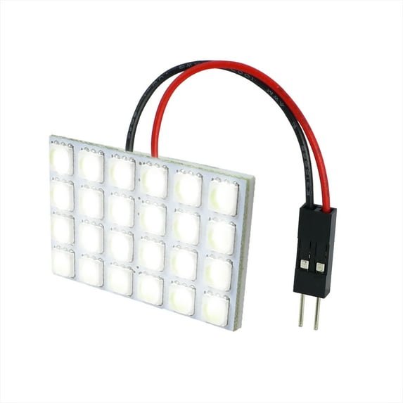 Spec-D Tuning T10 24 SMD LED Power Super Bright White Panel Dome Light 12V Map Lamp