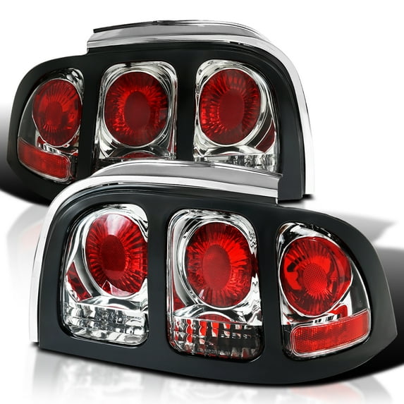 Spec-D Tuning Tail Lights Compatible with 1994-1998 Ford Mustang, Left + Right Pair Assembly