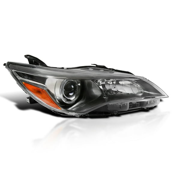 Spec-D Tuning Right Passenger Side Titanium Housing Projector Headlight Compatible with 2015-2017 Toyota Camry