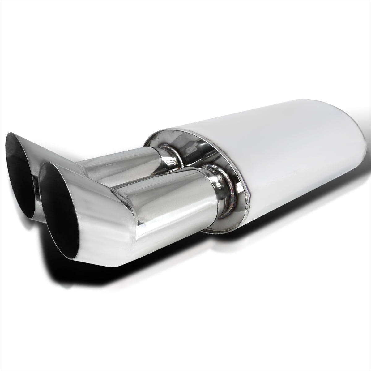 SpecD Tuning Universal 3" Jdm HiPower Dual Tip Dtm Exhaust Muffler