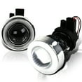 thumbnail image 1 of Spec-D Tuning Universal 3" Round White LED Halo Angel Eyes Bumper Driving Projector Fog Lights Left + Right Pair, 1 of 7
