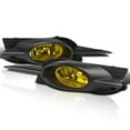 thumbnail image 1 of Spec-D Tuning Yellow Bumper Driving Fog Lights + Bulbs + Switch Compatible with 2009-2011 Honda Civic 2Dr Coupe L+R Pair Assembly, 1 of 7
