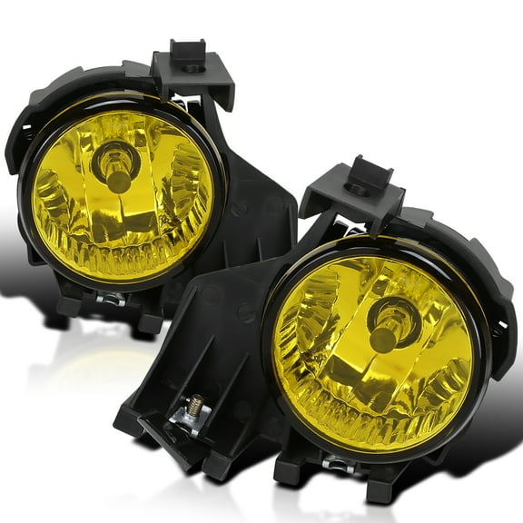 Spec-D Tuning Yellow Fog Lights + Switch Compatible with 2008-2011 Subaru Impreza WRX, L+R Pair Assembly