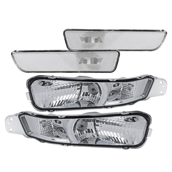 Spec-D Tuning for Ford Mustang Clear Front+Rear Signal Bumper Lights
