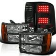 thumbnail image 1 of Spec-D Tuning for GMC Sierra 1500/2500HD/3500HD Black Headlights+Rear LED Tail Lamps, 1 of 7