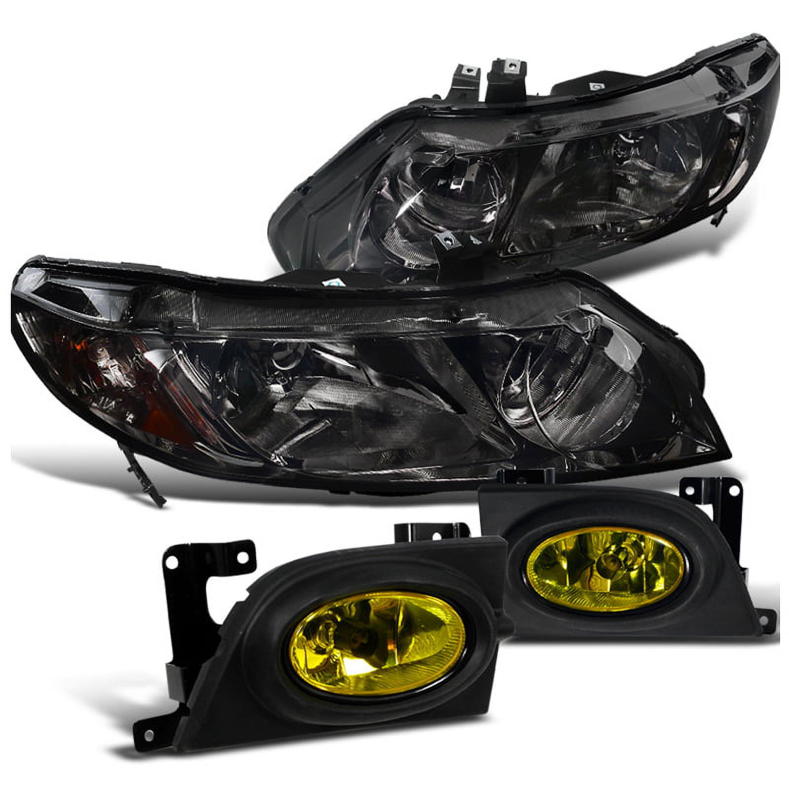 Amber Lens Replace Fog Light+Switch+Type-r Grille for 01-03 Honda Civic Amber Lens Replace Fog Light+Switch+Type-r Grille for 01-03 Honda Civic