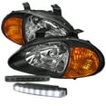 thumbnail image 1 of Spec-D Tuning for Honda Del Sol 2-In-1 Black Headlights Corner Lamp+8-LED Fog Lamps, 1 of 2