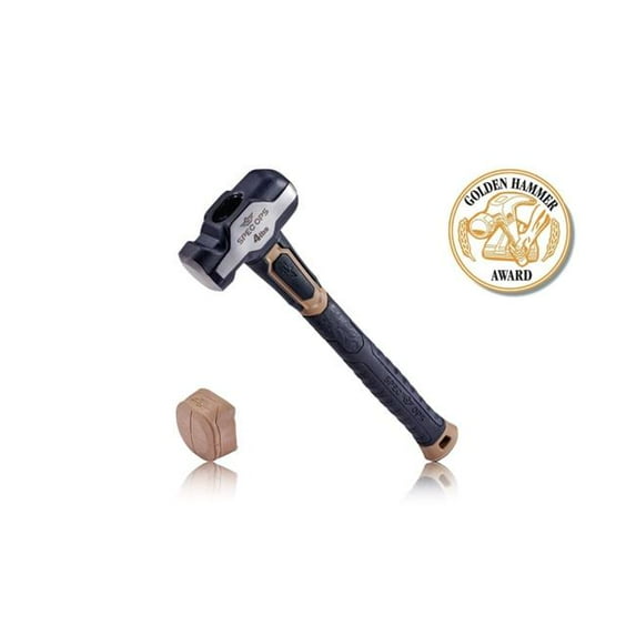 Spec OPS Tools SPEC-M-ENG4-S Sledge Engineering 4 lbs Hammer with Soft Mallet Cap, Flat Dark Earth & Black