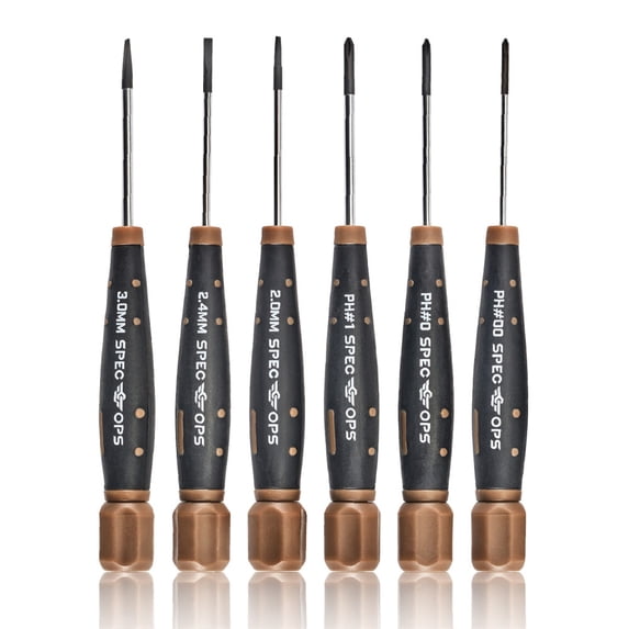 Spec Ops Precision Screwdriver Set With Case 6Pc