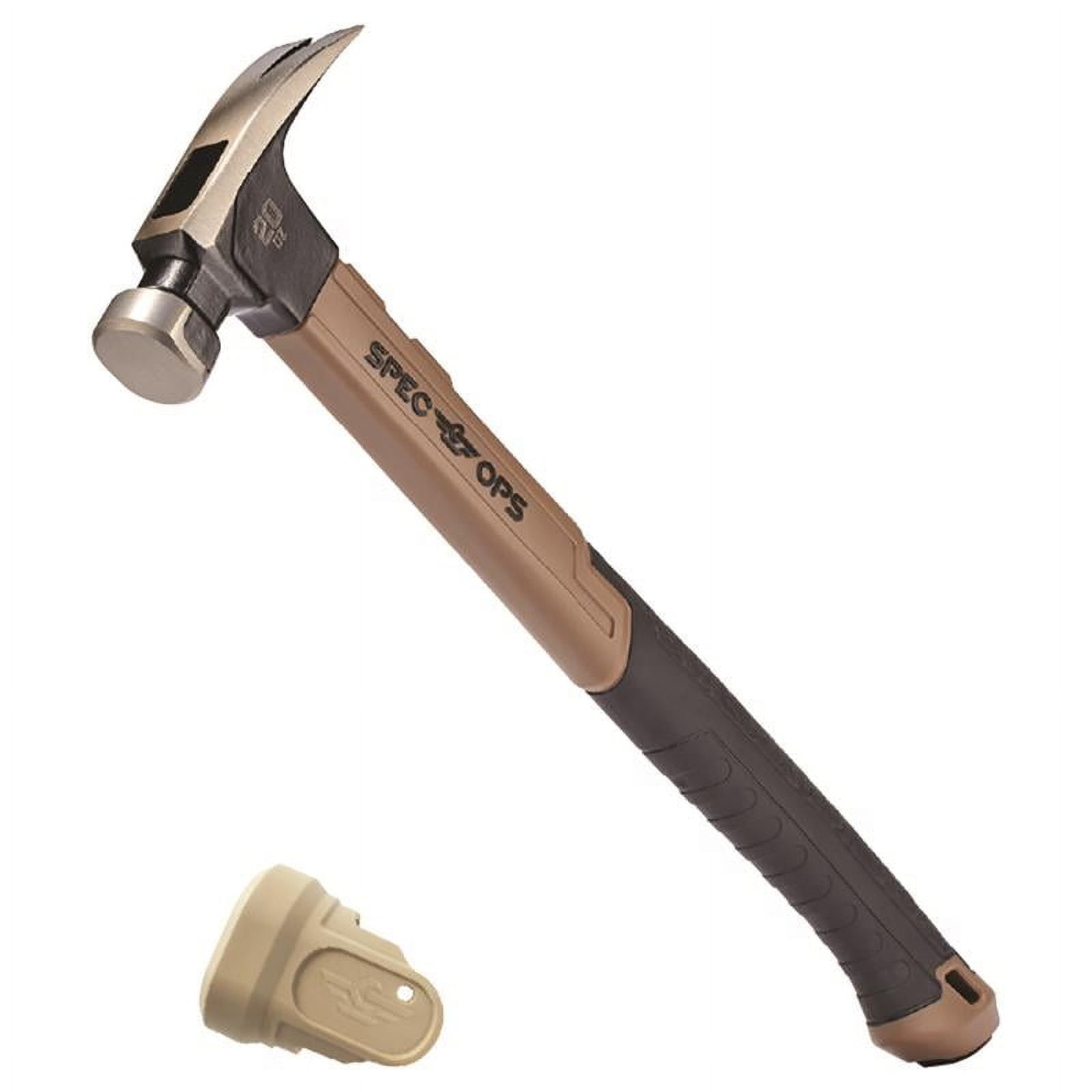 Spec Ops Tools 20 oz Smooth Face Claw Hammer 16 in. Fiberglass Handle