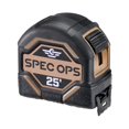 Spec Ops Tools 25Foot Tape Measure, 1 1/8" DoubleSided Blade