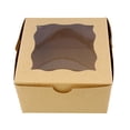 thumbnail image 1 of Spec101 | Brown Bakery Boxes with Window 50pk - Cake Boxes Party Favor Boxes, 1 of 2