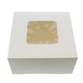 thumbnail image 1 of Spec101 Popup White Bakery Boxes with Window 6x6x3 Inch Cake Boxes - 15-Pack, 1 of 6
