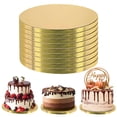 thumbnail image 1 of Spec101 Round Cake Boards Bulk 12pk - 10 Inch Cake Drum Gold 1/2in Smooth Edge, 1 of 2
