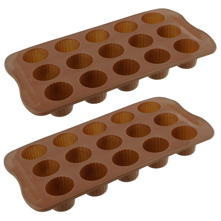 4 Cavity Chocolate Covered Cookies Molds, Square Silicone Mold For