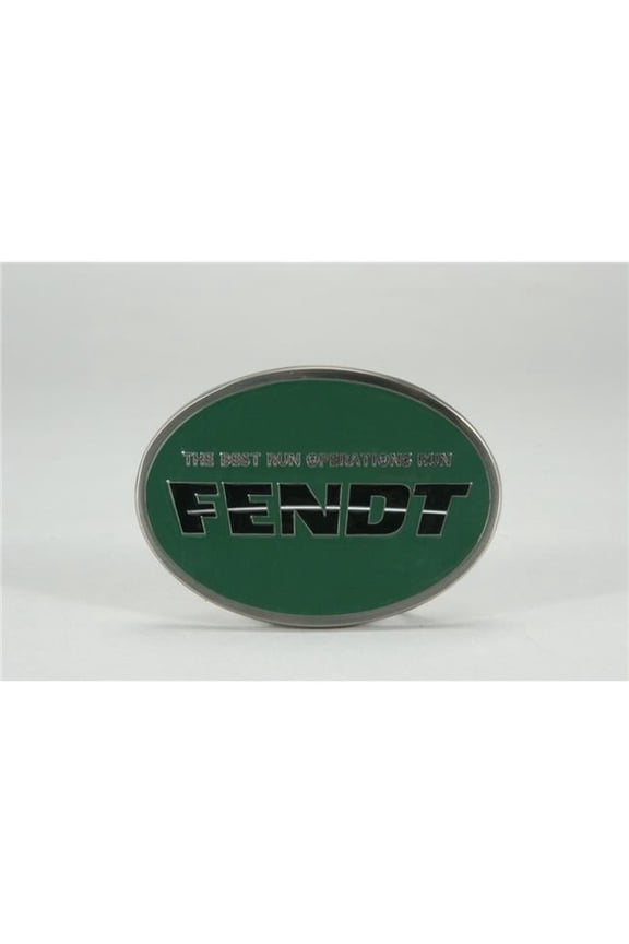 03095 Fendt Logo Enamel Belt Buckle, Green