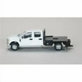 thumbnail image 1 of SpecCast 52602 1 by 64 Ford F250 Crew Cab Super Duty Pickup Truck with Flatbed Pickup - White, 1 of 4