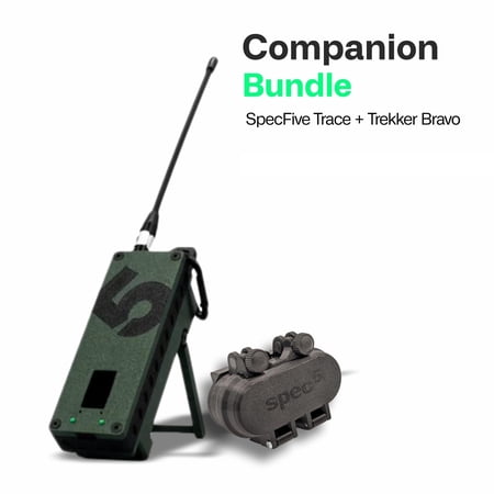 Spec5 GPS Tracker Bundle for K9 Handlers and Search Teams, Subscription-Free, No WiFi or Cellular Needed