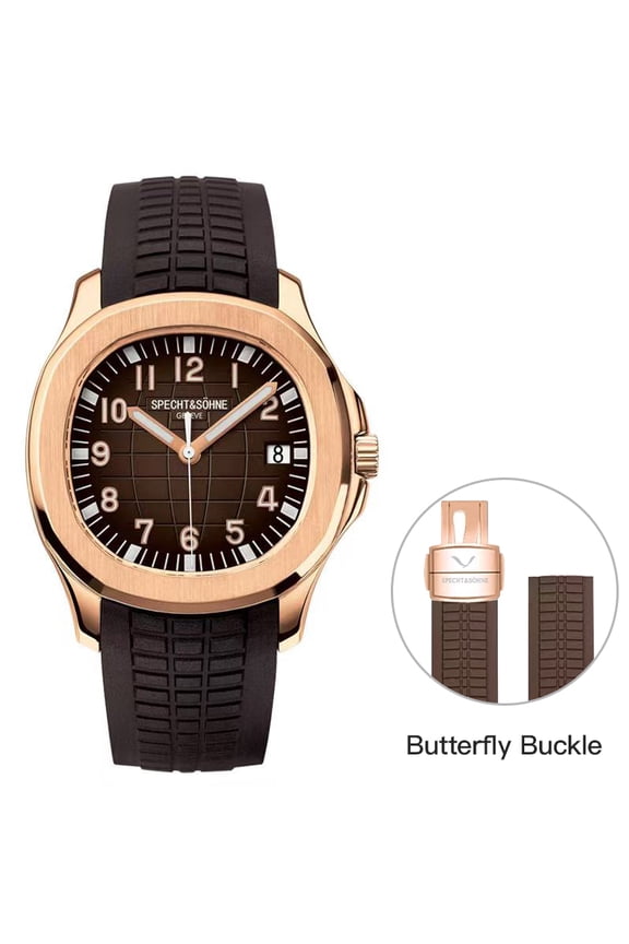 2025 New Luxury Men Mechanical Wristwatch Miyota 8215 Stainless Steel Watch Green Rubber Sapphire Reloj Hombre