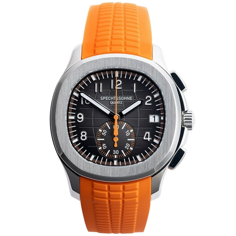 Specht Sohne Sports Watches For Men Orange Top Brand Luxury