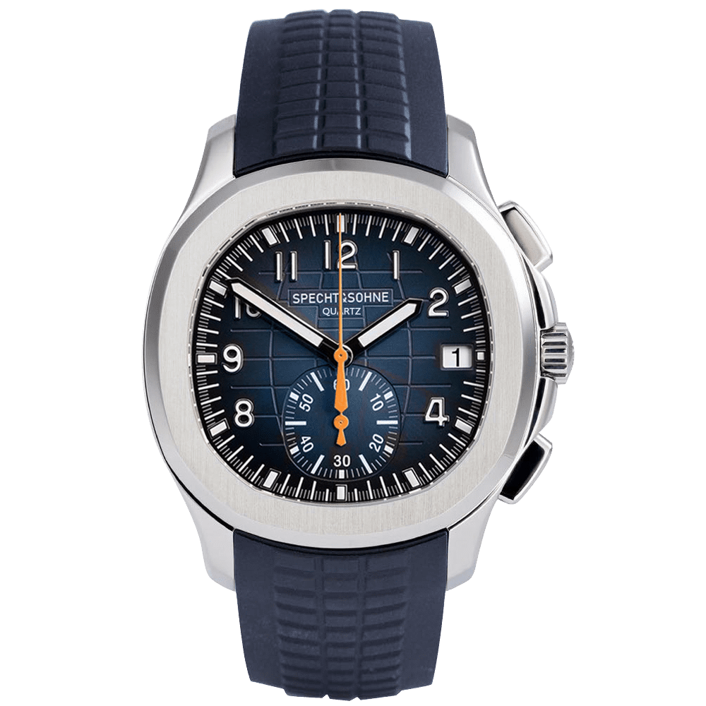 Specht & Sohne Sports Watches For Men Orange Top Brand Luxury Rubber Wrist Watch Fashion Chronograph Wristwatch Relogio Masculino