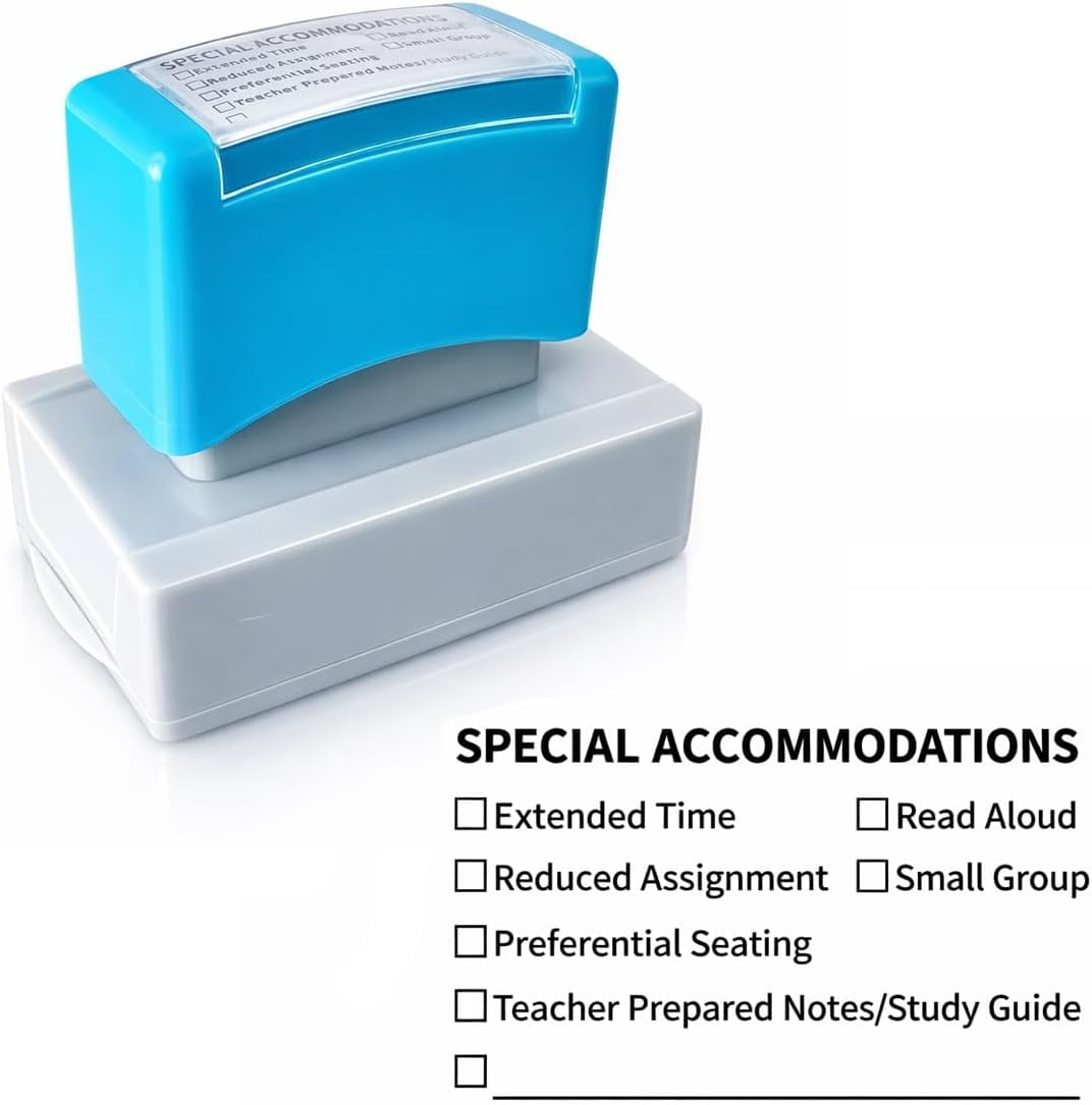 Modification Stamp Special Accommodations Stamp for Teachers SPED Modifications Rubber ...