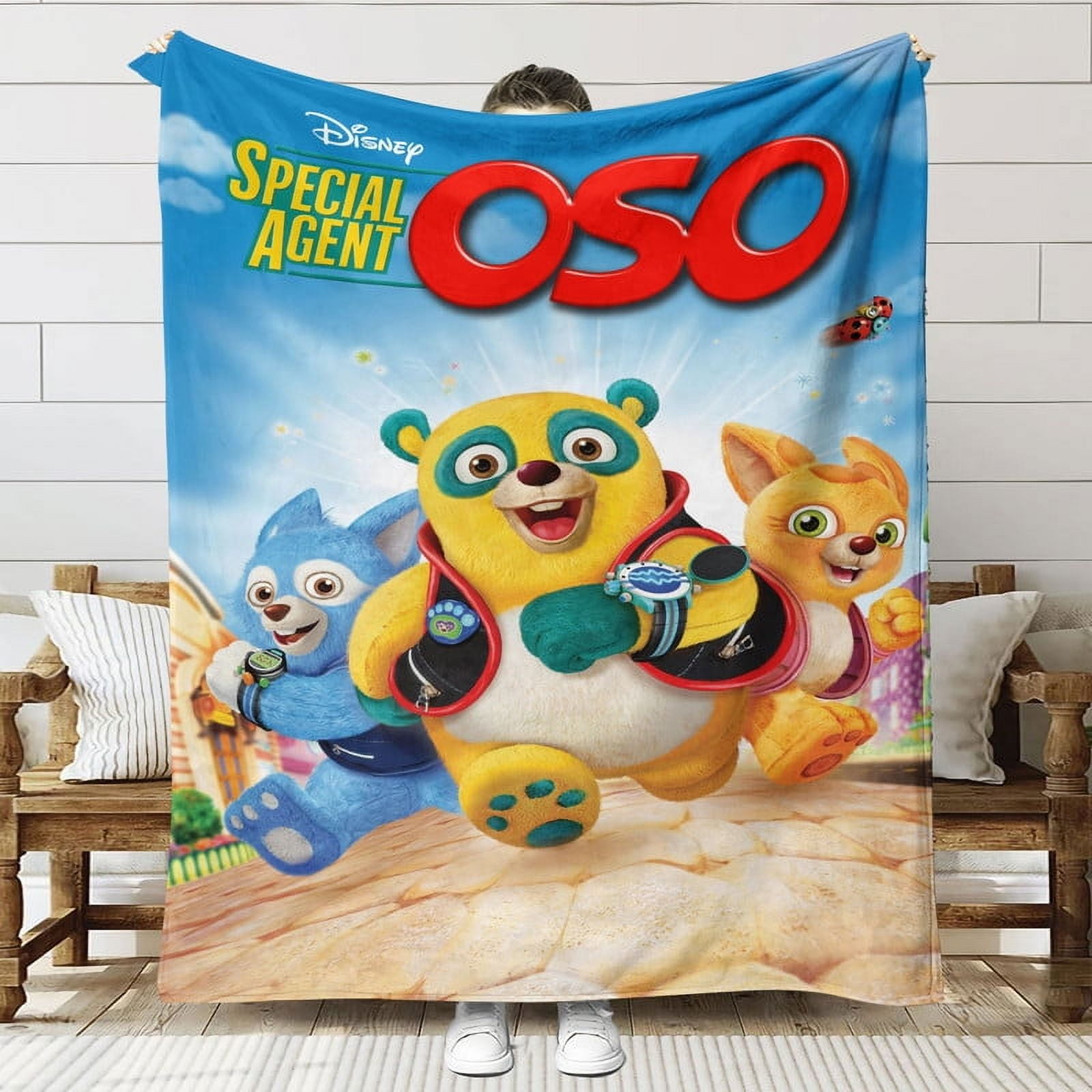 Special Agent Oso Throw Blanket Gifts for Fans Lover Girls Boys Women Present Hoodie Him Bed 30"x40"