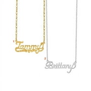 Special BOGO. BUY ONE GET ONE 50% Off. Personalized Name Necklaces. Diamond Cut "Tammy" and Polished "Brittany" Necklace