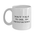 thumbnail image 1 of Special Backpacking 11oz Mug, Don't Talk to Me. I'm Backpacking, Fun Gifts for Men Women, Birthday Gifts, Coffee mug, Tea mug, Ceramic mug, Travel mug, Funny mug, Insulated mug, Unique mug, 1 of 2