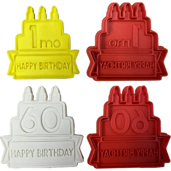 Special Birthday Cookie Cutter for any Age (Customized from 1 month to 100+ Years Old)