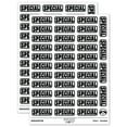 thumbnail image 1 of Special Bold Border Sticker Set - White - Matte Finish - 1.5" Small, 1 of 7