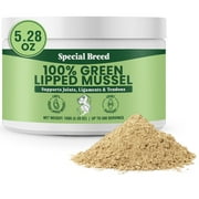 Special Breed Green Lipped Mussels for Dogs & Cats - Premium Joint Supplement Powder for HIPS, Joints, and Muscles (150 Grams, Up to 500 Servings)