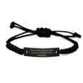 thumbnail image 1 of Special CPA Black Rope Bracelet, I May Not Be a Superhero but I'm a CPA So Close Enough, New for Friends, Holiday, 1 of 1