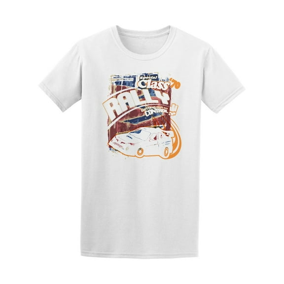 Special Class Rally Car Racing T-Shirt Men -Image by Shutterstock, Male Large