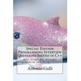 thumbnail image 1 of Special Edition Programming Interview Questions Solved in C++: Tree, Graph, Bit, Dynamic Programming, and Design Patterns, 1 of 1