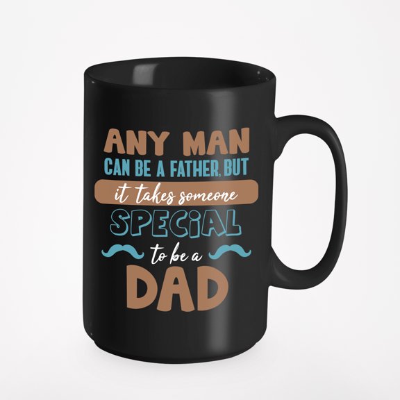 Special Dad Father's Day, Black 15oz Ceramic Mug