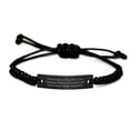 thumbnail image 1 of Special Database Administrator Gifts, I'm Not Ignoring You. I'm a Database!, Fancy Black Rope Bracelet for Friends from Coworkers, 1 of 1